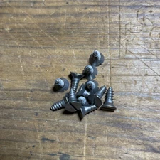 Wood Screws Flat Head Slotted Steel #6 X 1/2”  American Made Old Store Stock