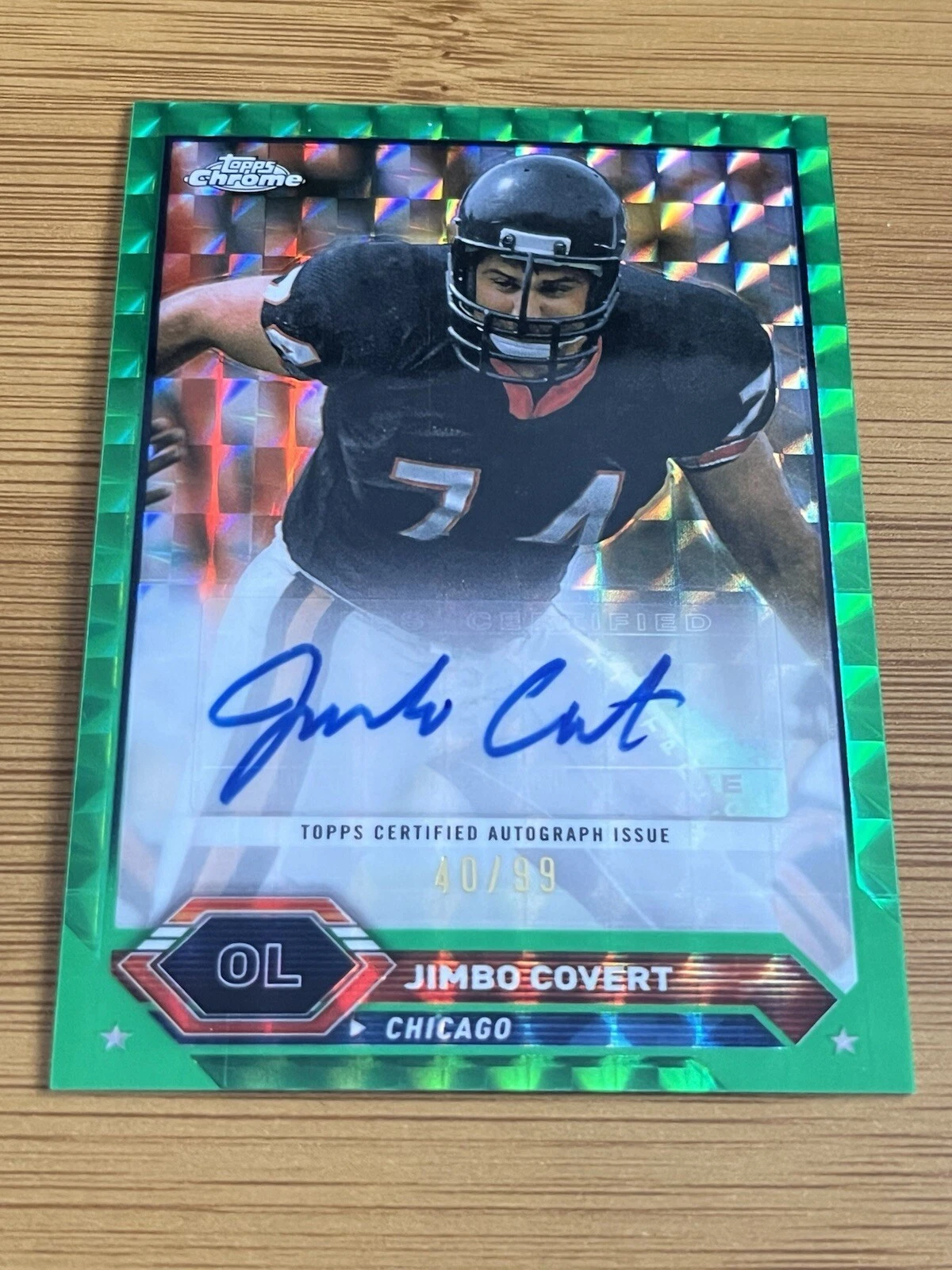 2023 Topps Composite Chrome Autographs Green Geometric #TCAJCO Jimbo Covert /99