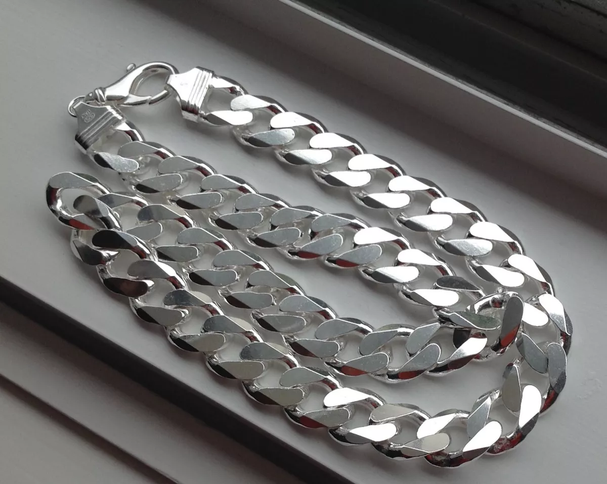 Sterling Silver Men's Link Chain Necklace