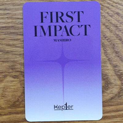 Mashiro Official Photocard kep1er Album First Impact Genuine
