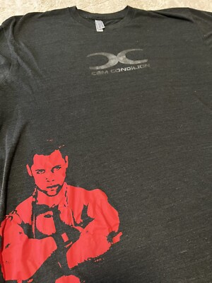 Mens American Apparel Warrior T-Shirt Size XL Black Short Sleeve