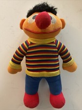 Playskool ERNIE Plush Stuffed Doll Toy Vintage 1984 Sesame Street 10 Rare