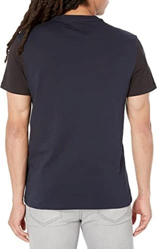 Calvin Klein Men's Navy Blazer Colorblocked Pocket Crew Neck T-Shirt Size 2XL - Picture 2 of 2