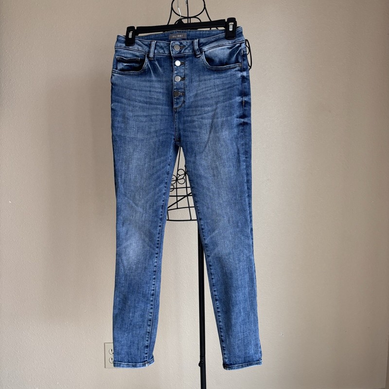 DL1961 Farrow Skinny Jeans Women's 29 Instaculpt Button Fly