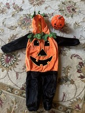 Halloween Kids Pumpkin Hooded Costume 4-6