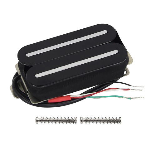FLEOR Schwarz Dual Rails Pickup Ceramic Guitar Parts 4-Wires Hals 7-8K - Bild 3 von 7