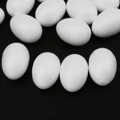 50x weiß Styropor Schaumstoff Basteln Modellieren Kinder Kinder Malen Ostern