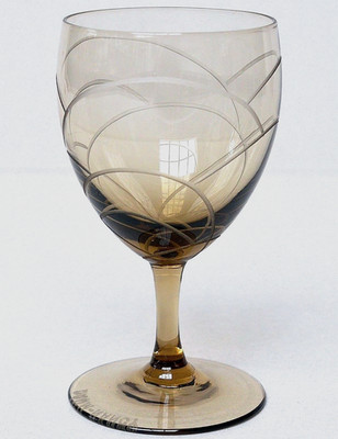 Daum Nancy 1 kleines Glas Gläschen Likörglas um 1920 / 1930 signiert Höhe 10 cm