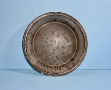 ANTIQUE DOTTED GRAY GRANITEWARE PIE PLATE PRIM ENAMELWARE OVEN BAKING PAN AAFA