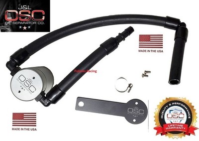 JLT / J&L silver billet engine oil separator catch can 2018-23 Stinger GT 3.3 V6