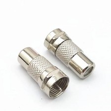 2/5/10PCS F Type Male to RF Female Coaxial TV Antenna Adapter Connector