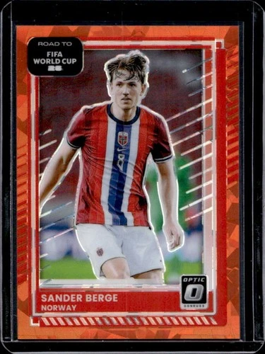 2025-26 Donruss Road to FIFA World Cup 26' Sander Berge Optic Orange Ice #/99