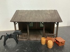 Playmobil  3428  Western Stall  Mit Zubeh&ouml;r  T&uuml;rhalter Erneuert Bilder Ansehen !