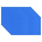 10Pcs 5mm Corrugated Plastic Sheets, 18 x 24 Inch Corrugated Poster Board Blue