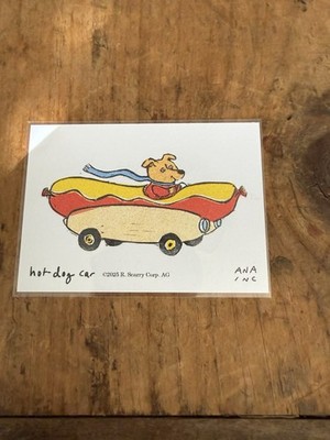 Anastasia Inciardi Mini Print - Richard Scarry - Hot Dog Car