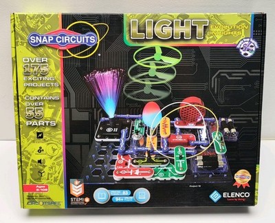 Elenco Snap Circuits Light Electronics Exploration Kit SCL-175 STEM New Sealed [