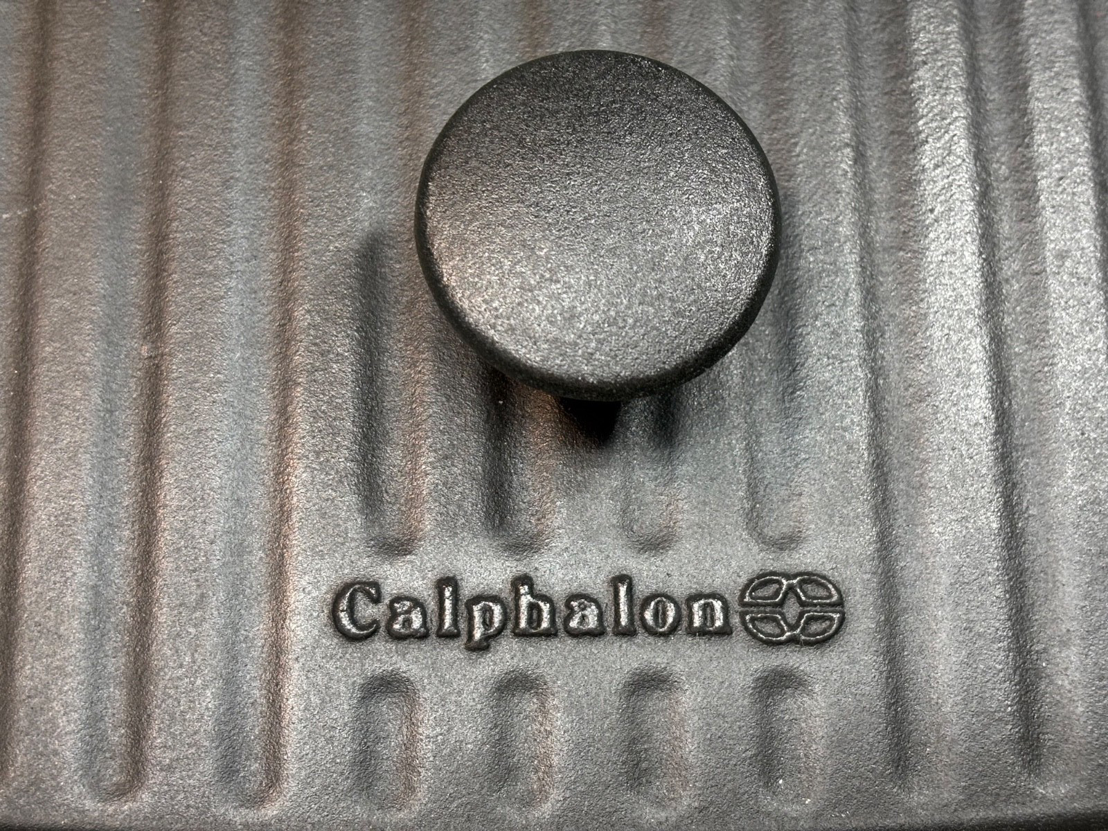 NEW Calphalon Cast Iron Panini / Meat Grill Press, 11 x 7, Black