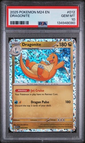 2025 POKEMON M24 EN-MCDONALD'S COLL #012 DRAGONITE PSA 10
