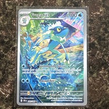 Nintendo Pokemon TCG Frogadier 089/086 SV 151 IR Full Art Holo EN 100 HP