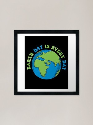 Earth Day, National Earth Day Is E gerahmtes Wandbild Poster Leinwanddruck Bild