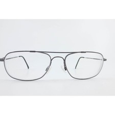 Aviator Eyeglass Frames Dark Pewter Metal Double Bridge 2539A 033 57-18-145