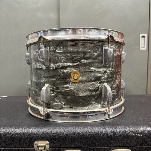 Vintage Ludwig Tom 12x8 Sky Blue Pearl 1960's Keystone Badge Orphan Solo Project