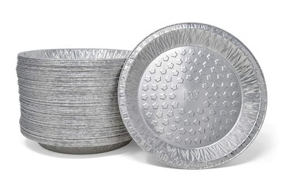 Fig & Leaf (60 Pack) Premium 9-Inch Pie Pans l Pie/Tart Pans, Silver 