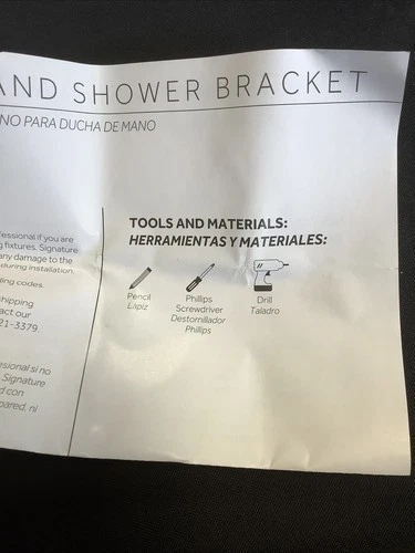 Signature Hardware Wall Mount Hand Shower Bracket  Chrome. SHWB2010CP @17 - Picture 4 of 6