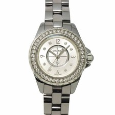 CHANEL J12 Chromatic H3402 Quartz Gray Dial Ceramic Ladies Watch 90313047