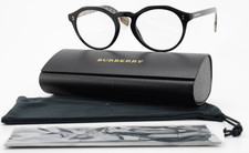 BURBERRY Brille B 4280 3773 1W 50-22 LAR Schwarz Glanz Acetat Panto Nova Check