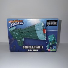 NERF Super Soaker Minecraft Glow Squid Water Blaster Gun - NEW