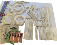 LOVE & MONEY  WEAVING LOOM - JOHN ALAN - 32 PIECES + 2 SHUTTLES & INSTRUCTIONS