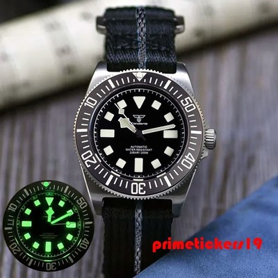 Tandorio Titanium FXD 42mm Men's Watch Sapphire Automatic NH35/PT5000 Luminous