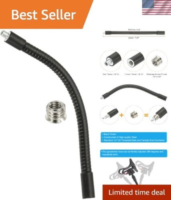 Durable 8-Inch Gooseneck Arm with 360-Degree Flexibility for Creative Setups