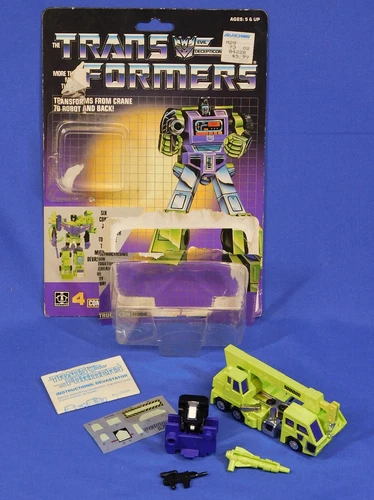 TRANSFORMERS G1 CONSTRUCTICON HOOK COMPLETE W/PACKAGE VINTAGE 1985