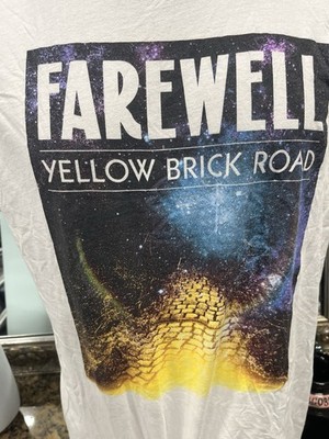 Elton John Official 2018 Farewell Yellow Brick Road Tour White T-Shirt XL