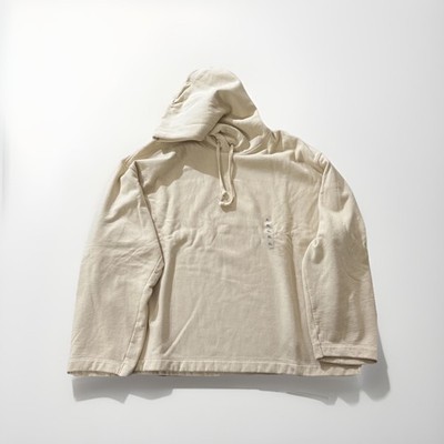 Uniqlo U Cotton Hooded Sweatshirt Long Sleeve Cream Women s Size XL