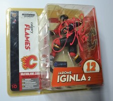 JAROME IGINLA CALGARY FLAMES SERIES 10 MCFARLANE SIGNED AUTOGRAPHED WITH COA