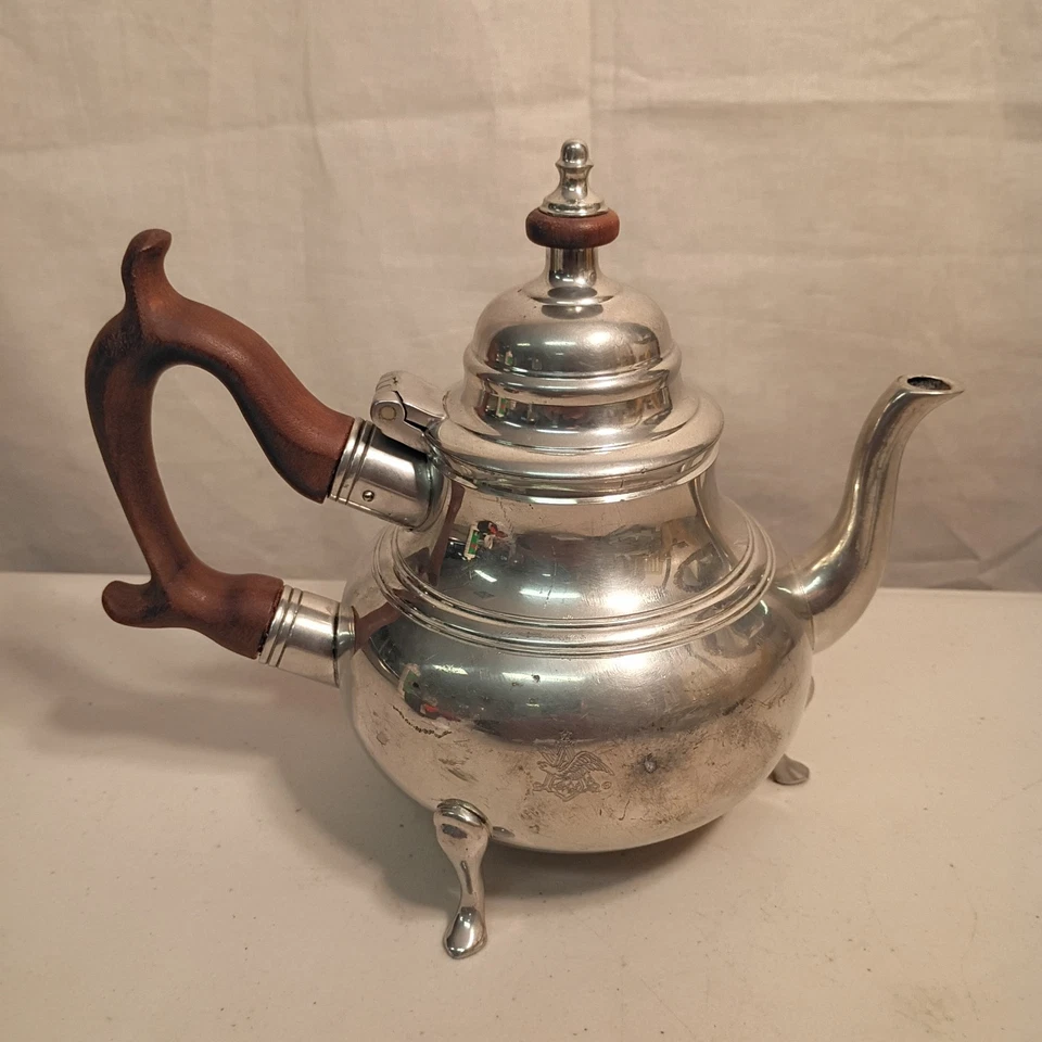 Tetera Williamsburg Virginia Shirley hecha a mano para Aneuser Bush 6,5" alto 8" ancho Foto 2 de 4