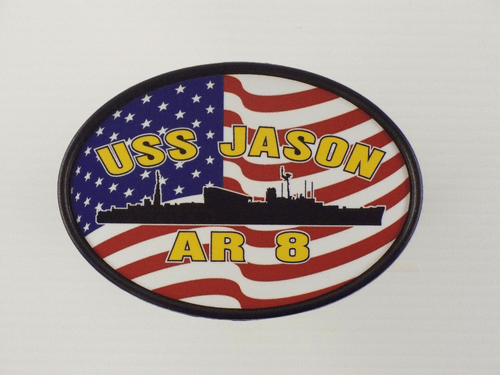 USS JASON AR 8 Hitch Cover Military USN U S Navy - Picture 2 of 2