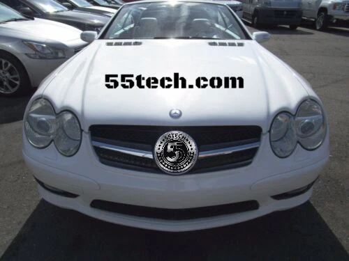 55tech R230 SL500 SL600 SL55 2003 2005 2004 2006 Grille Grill Black AMG Mercedes Foto 2 de 4