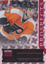 Shayne Gostisbehere 14/15 UD Fleer Skybox Premium Rookie RUBY /50