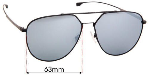 Verres De Rechange Sunglass Fix Pour Bolle Satellite Fusion - 63 Mm, 100% UV - Neuf