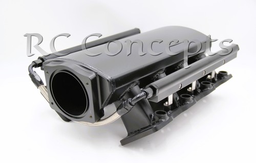 92MM ALUMINUM LOW PROFILE LS1 LS2 LS6 INTAKE MANIFOLD 5.3 6.0 5.7 THROTTLE BODY - Foto 10 di 16