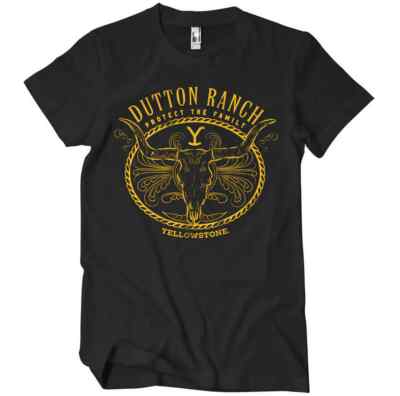 Yellowstone John Dutton Ranch Protect The Family Cowboy Serie Männer Men T-Shirt