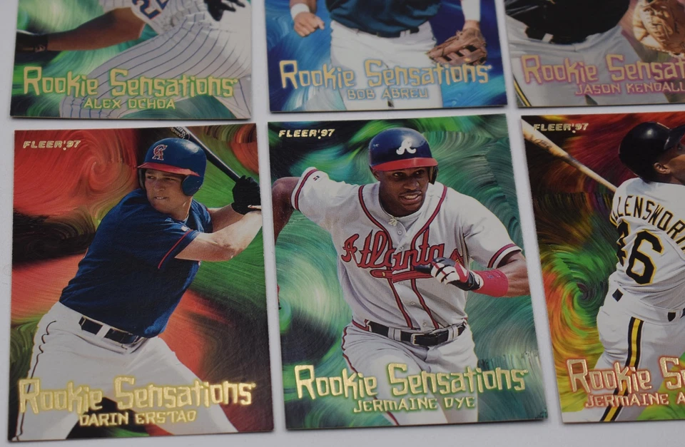 Lote de 16 tarjetas Fleer Baseball Rookie Sensations 1997 Foto 2 de 4