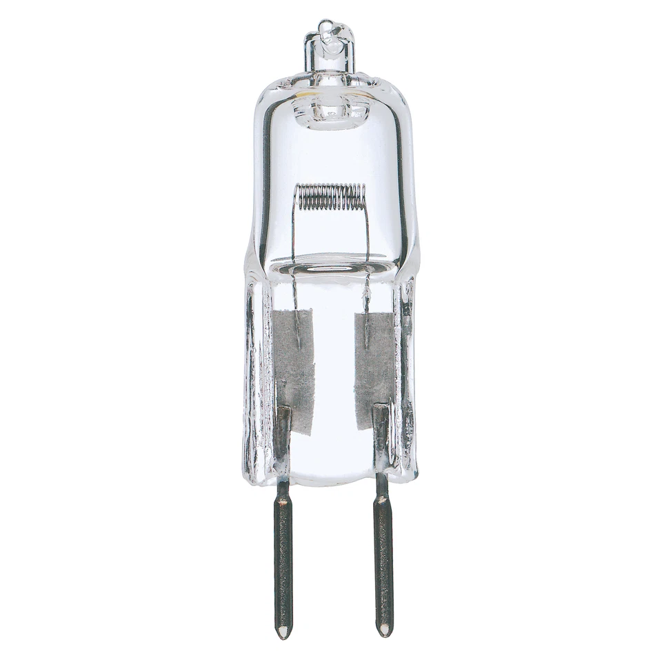 Satco S1987 50W T4 CL 24V Bombilla Transparente 2 Pines Bi-Pin GY6.35 2900K Blanco Cálido Foto 2 de 2