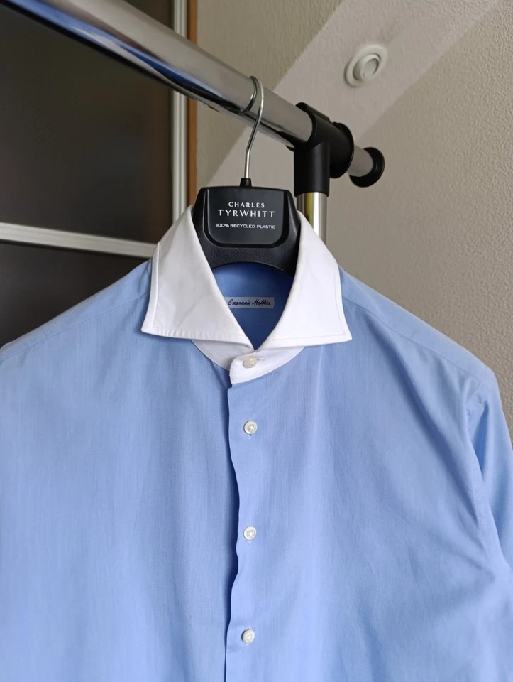 CAMICIA UOMO EMANUELE MAFFEIS IN COTONE CON GEMELLI - Immagine 2 di 4