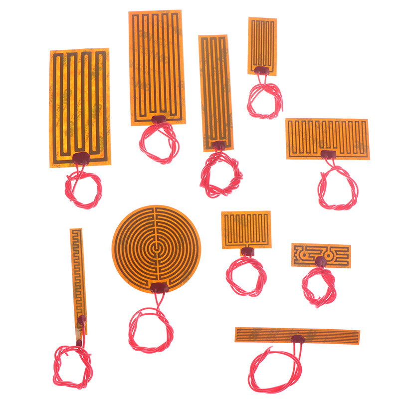 5/12/24V PI Heating Film Plate Polyimide Electric Heated Panel Pad Mat