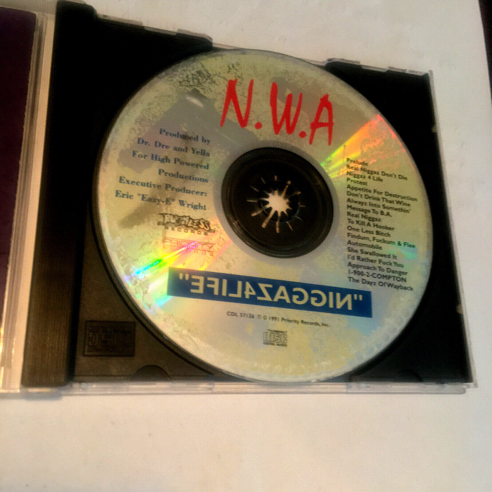N.W.A. - NIGGAZ4LIFE- CD- 1991- NMINT- PIC COV- 1ST PRE - EXPLICIT LYRICS -  RARE